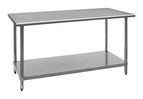 STAINLESS STEEL WORKTABLE FOR SUPPLY RESTAURANT FOOD PREP 18&#034; x 30&#034; NSF APPROVED