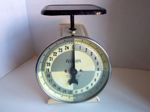 Vintage Hanson 25 Pound Scale Model 1371, Made in Chicago