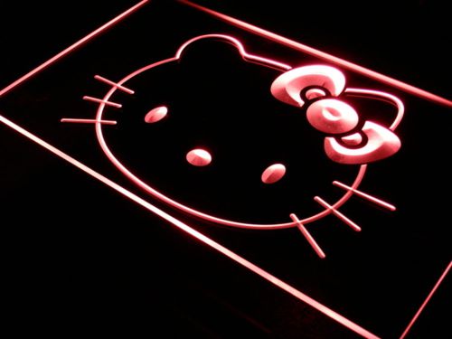 Hello kitty led logo for beer bar pub garage billiards club neon light sign for sale