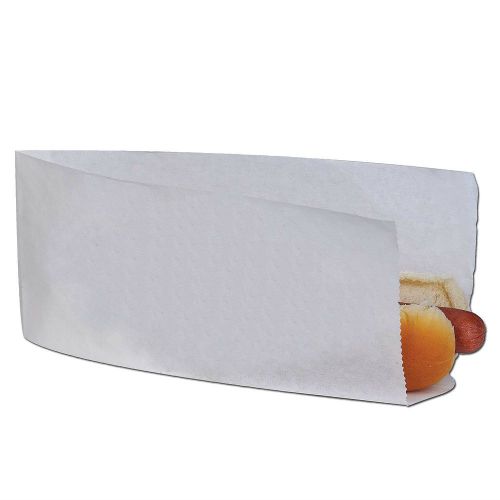 Plain White 1000-Pack Open Top Hot Dog Bags