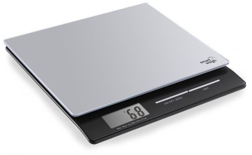 SMART WEIGH PROFESSIONAL DIGITAL KITCHEN AND POSTAL SCALE WITH TEMPERED GLASS