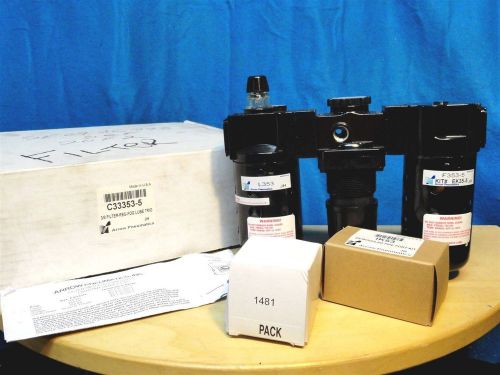 Arrow pneumatics ~ 3/8 filter-regulator-fog lube trio ~ c33353-5 * complete kit for sale
