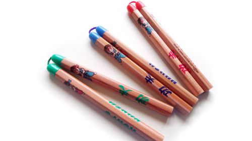 Set of 3 Japanese nunchucks, nunchakus, chako sticks Pencils!