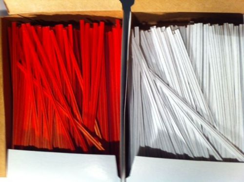 Twist ties paper 6 inch long 2000 count per box for sale