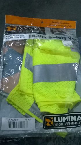 mcr safety Hi ves Safety Vest luminator With tags and package
