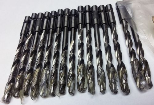 15 each new Machine shop .220&#034; drill bit package from Boeing aircraft tool store