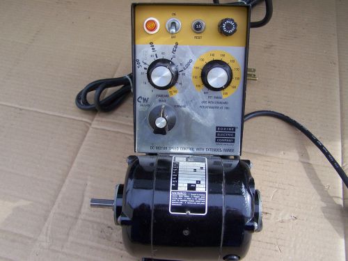 Bodine ash-403 motor speed control and 1/15hp motor combination for sale