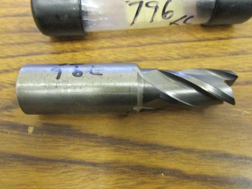 USA Solid Carbide End Mill .796&#034;  New Re Grind