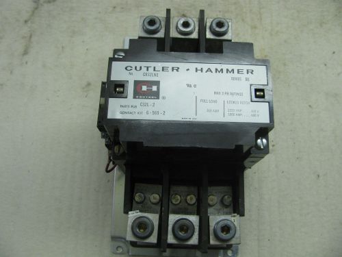CUTLER HAMMER CONTACTOR 350 AMP 600 VAC 3 PHASE 120V COIL   C832LN1 Series B1