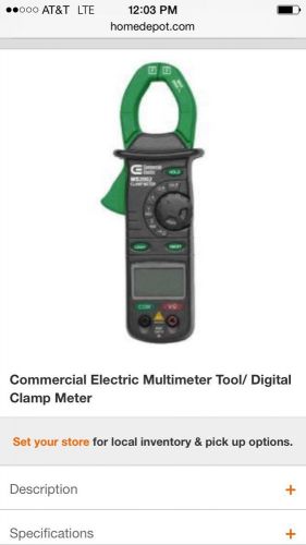 Commercial  Electric Multimeter With Clamp