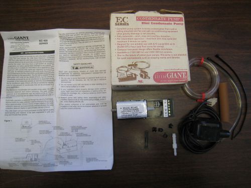 LITTLE GIANT EC-400 MINI CONDENSATE PUMP # 553458 230V 60HZ NEW FREE SHIPPING