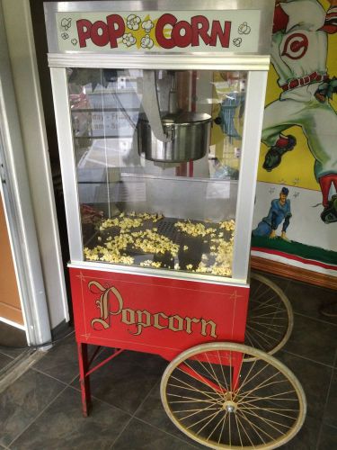 Popcorn Machine On Vending Cart
