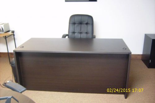 Office Desk-Wood with Black Cherry Matte Finish