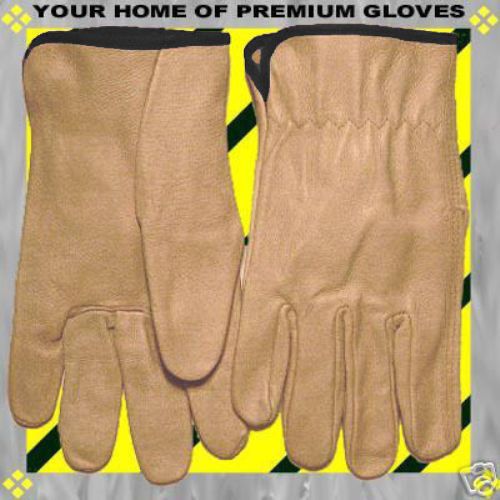 XL New Premium Soft Leather Driver Work HI Pigskin Glove 1 Pair