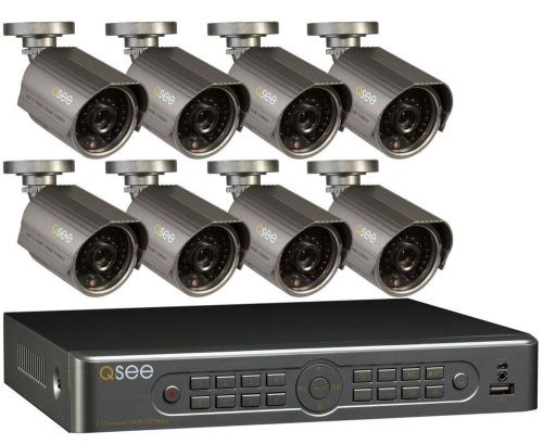 Q-See QT4760-8H4-1 16 Channel DVR with 8 day/night cameras, 1TB HDD included.