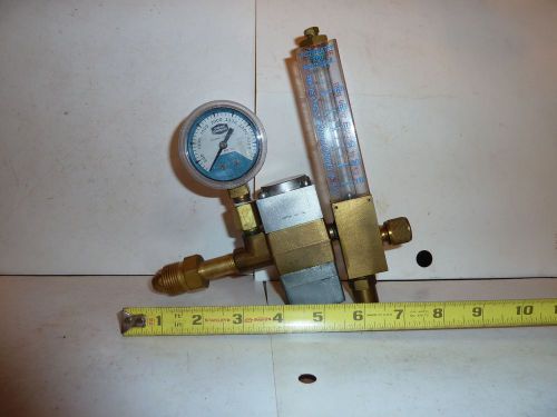 ESAB R-5007 REGULATOR FLOWMETER - ARGON HELIUM NITROGEN UNION CARBIDE GUAGE