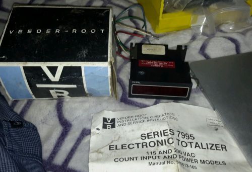 VEEDER-ROOT 799536-001 SERIES 7995 ELECTRONIC TOTALIZER 115 AND 230 VAC NEW $89