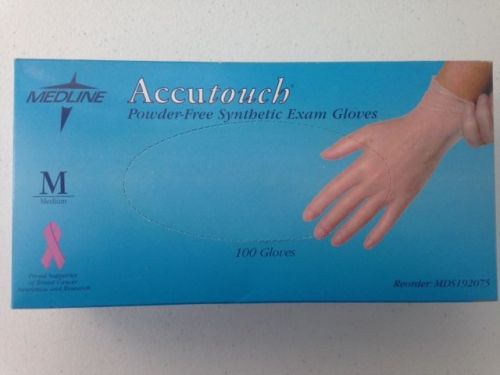 Medline AccuTouch Powder free synthetic Exam Gloves Sz. xl