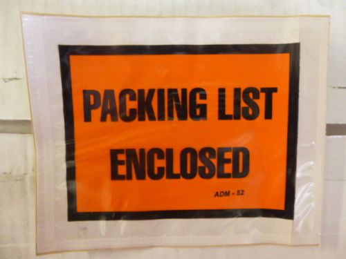 PREPRINTED SHIPPING LABELS- Paking List Enclosed Envelopes (50) 4.5x5.5 - NEW