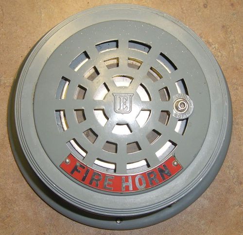 Vintage Edwards Adaptahorn 24V Fire Buzzer Alarm #384-A Adjustable W/Mount Plate