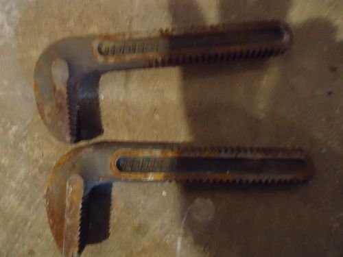 Lot of 2 nos ridgid 18&#034; pipe wrench hook jaw  31670 for sale