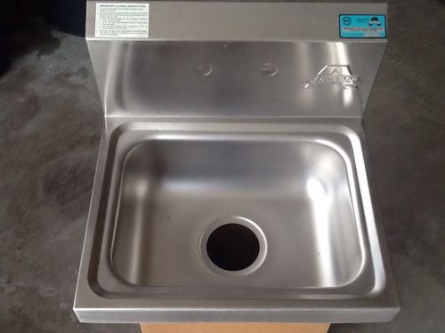 Commercial Wall Hung Hand Sink 18&#034; (With Faucet) Stainless Steel NSF Approved