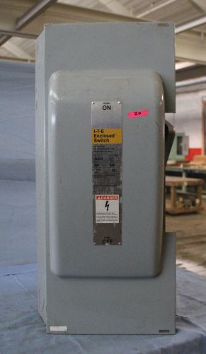Siemens ITE fusible disconnect Vacu Break switch 200 amp 240 volt  WILL SHIP