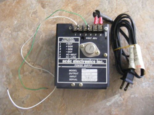 Power one 6 terminal acdc electronics 12 volt 1.7a linear power supply w/ box for sale