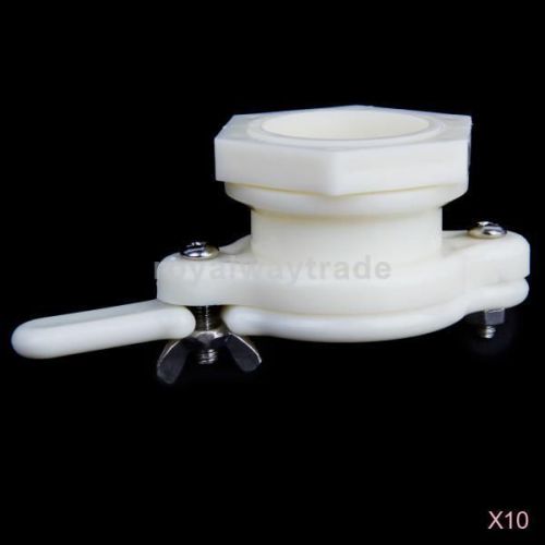 10x functional white plastic hive honey gate valve extractor beekeeper tool 38mm for sale