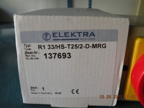 NEW ELEKRA SWITCH R1 33/HS-T25/2-D-MRG DE NIB