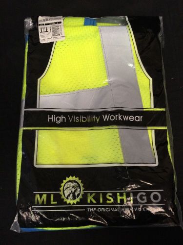 ML Kishigo Mesh Safety Vest 6xl Lime Green 1049V14 Ansi 107-2010