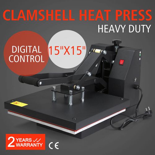 15&#034;x15&#034; heat press transfer 38x38 clamshell t-shirt sublimation terrific value for sale