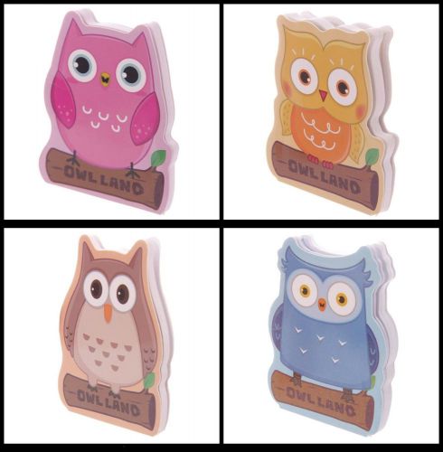 Cute Cartoon Owl Memo Pad School Party Bag Filler Child Kids Fun Gift Stationery