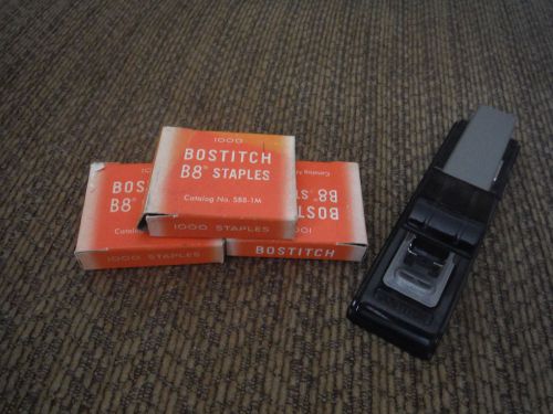 Vintage Bostitch B8 Stapler with Bostitch B8 Staples &amp; Boxes