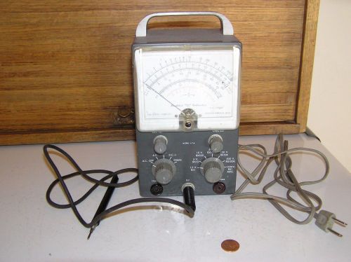 vintage used Heathkit VTVM vacuum tube volt meter V-7 A
