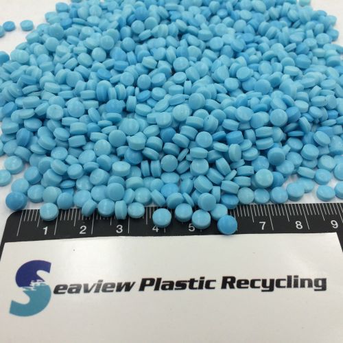 Plastic Pellets Polyethylene Baby Blue 10 LBS.