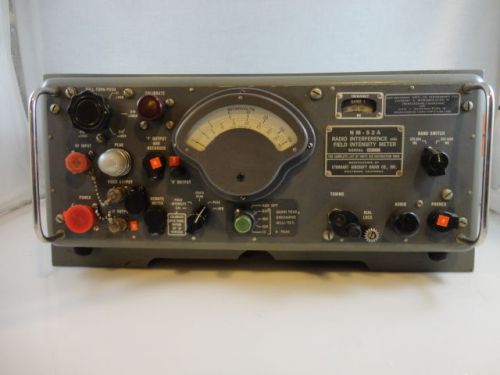 MILITARY RADIO INTERFERENCE and FIELD INTENSITY METER NM-52A