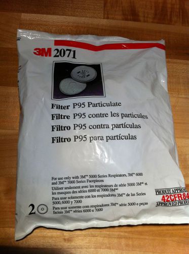 3M 2071 P95 Particulate Filters, Pack of 2