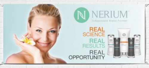 Nerium Inspired Large Horizontal Banner 2.5x6 Ft Vendor Fair Trade Show