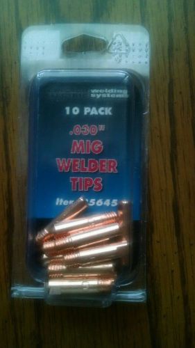 Chicago Electric .035&#034; MIG Welding Contact Tips (10 Per Pack) 98108