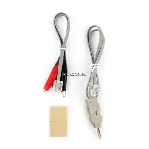 Telephone Phone Butt Test Tester Lineman Tool Cable Set Professional Device G8