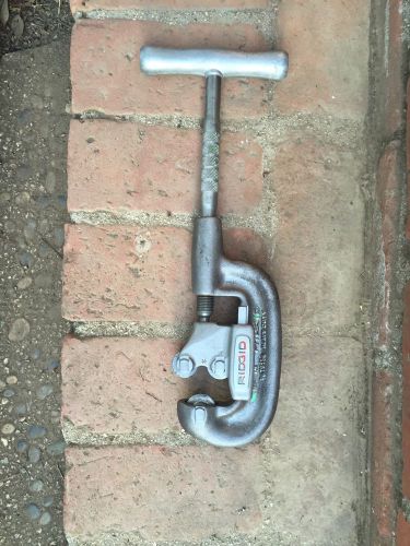 Vintage Ridgid No. 1-2 Heavy Duty 1/8&#034; to 1 1/4&#034; Pipe Cutter USA