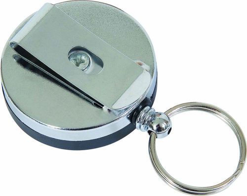 Belt mounted retractable lanyard key security patrol id badge clip &amp; holder for sale