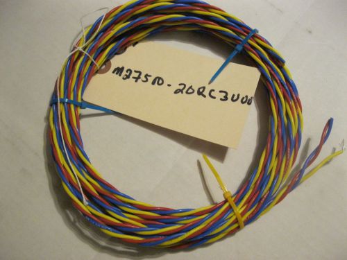 M27500-20rc3u00 mil spec twisted 3 conductor 20 awg  wire 20 feet for sale