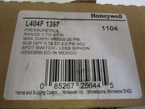 HONEYWELL PRESSURETROL L404F 1367 *NEW IN BOX*