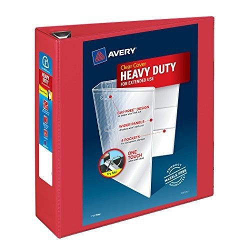 Avery Heavy Duty View Binders with One Touch EZD(TM) Ring, Holds 8-1/2 Inch x 11