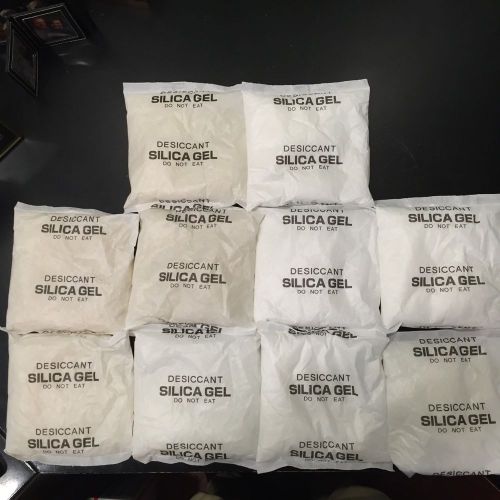 10 pack of 500+ Gram Silica Gel Desiccant (More than a pound each times 10!)