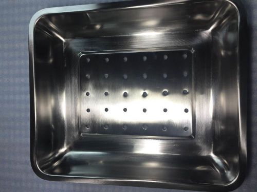Sterlizer Instrument Tray w/ Lid 12.5&#034;x10.5&#034;x2&#034; _ Surgical_Dental_Veterinary