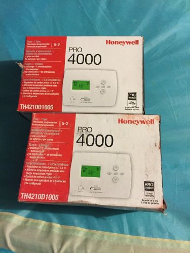 New honeywell pro 4000 heat pump thermostat for sale