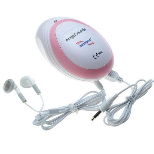 FDA AngelSound Ultrasound Fetal Doppler Prenatal Baby Heart Sound Monitor Pink